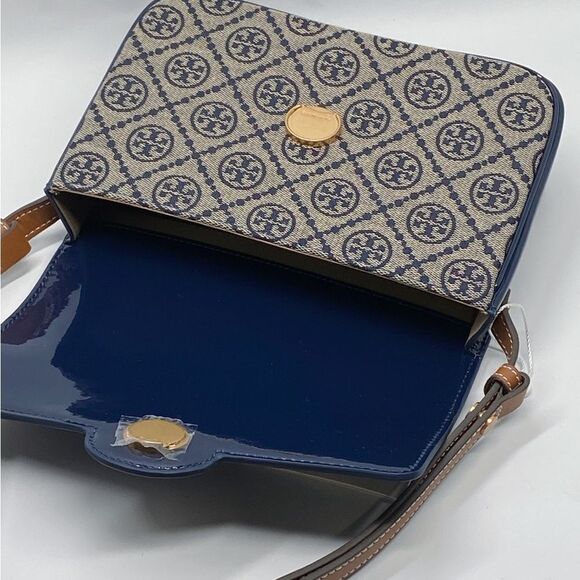 Tory Burch Robinson T Monogram Convertible Shoulder Bag - Picture 9 of 14